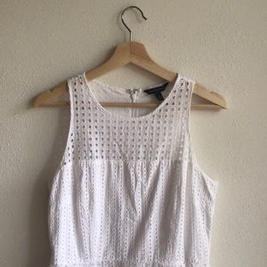 White eyelet cotton sundress from Banana Republic